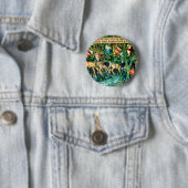 Badge Rond 5 Cm Roi médiéval Arthur William Morris (En situation)