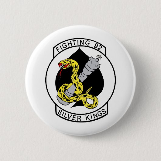 Badge Rond 5 Cm Rois VF-92 argentés (Devant)