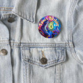 Badge Rond 5 Cm Roller Skate fête d'anniversaire (En situation)
