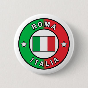 Badge Rond 5 Cm Roma Italia