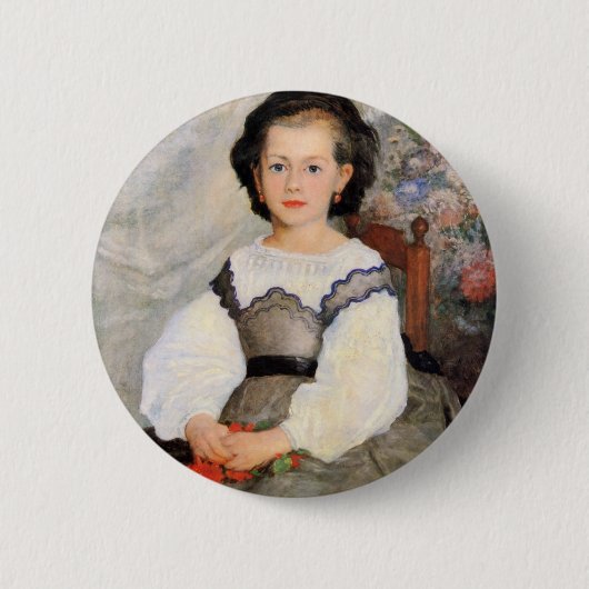 Badge Rond 5 Cm Romaine Lascaux par Renoir (Devant)