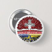 Badge Rond 5 Cm Roman romain Grisons Arbre des Grisons (Devant & derrière)