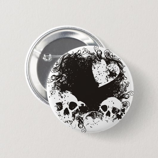 Badge Rond 5 Cm Romance morbide (Devant & derrière)