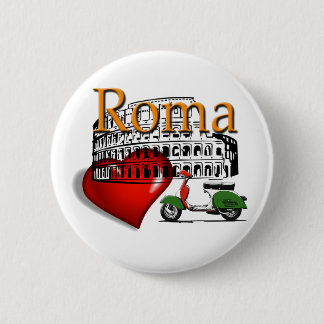 Badge Rond 5 Cm Rome in my Heart