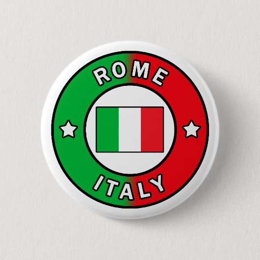 Badge Rond 5 Cm Rome Italie (Devant)