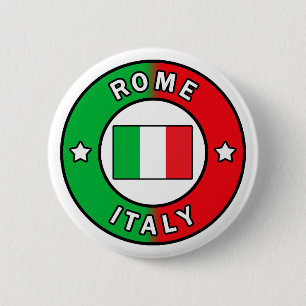 Badge Rond 5 Cm Rome Italie