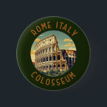 Badge Rond 5 Cm Rome Italie Colisée Voyage Art Vintage<br><div class="desc">Design vectoriel du Colisée de Rome. Rome est située dans la partie centrale-ouest de la péninsule italienne,  dans le Latium,  le long des rives du Tibre.</div>
