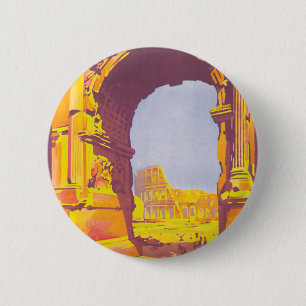 Badge Rond 5 Cm Rome par le train deluxe