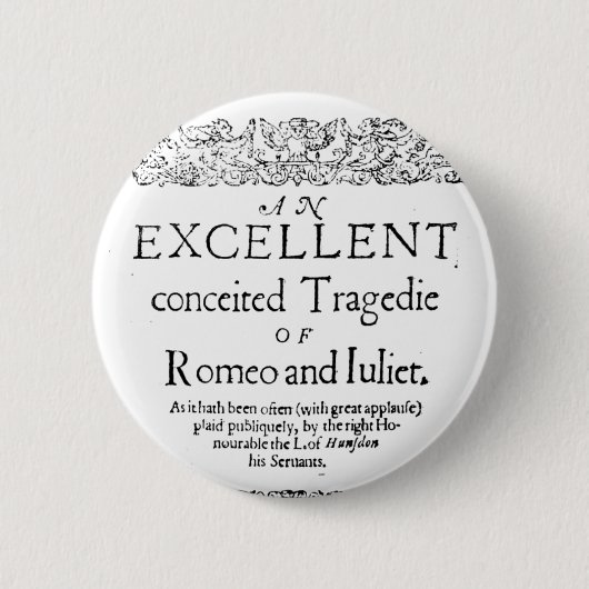 Badge Rond 5 Cm Romeo et Juliet (Devant)