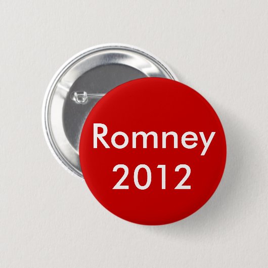 Badge Rond 5 Cm Romney 2012 (Devant & derrière)