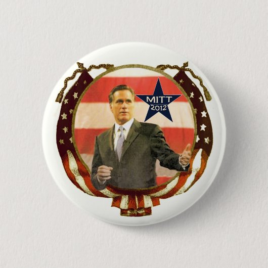 Badge Rond 5 Cm Romney 2012 (Devant)