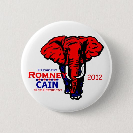 Badge Rond 5 Cm Romney Caïn 2012 (Devant)