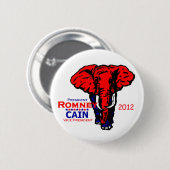 Badge Rond 5 Cm Romney Caïn 2012 (Devant & derrière)