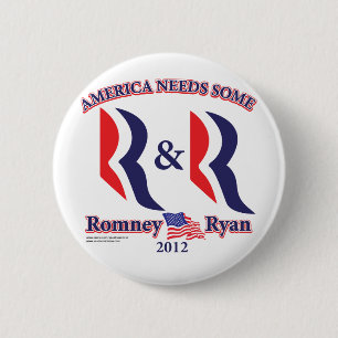 Badge Rond 5 Cm Romney et Ryan
