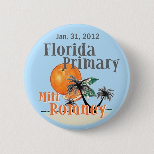 Badge Rond 5 Cm Romney la Floride (Devant)