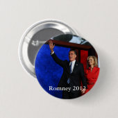 Badge Rond 5 Cm Romney pour le président (Devant & derrière)