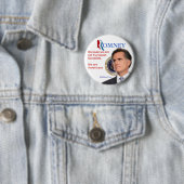 Badge Rond 5 Cm Romney pour le président (En situation)