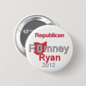 Badge Rond 5 Cm Romney Ryan (Devant & derrière)