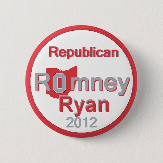 Badge Rond 5 Cm Romney Ryan (Devant)