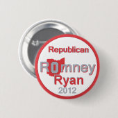 Badge Rond 5 Cm Romney Ryan (Devant & derrière)