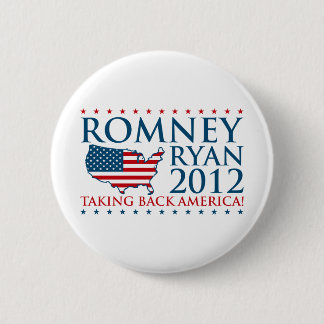 Badge Rond 5 Cm Romney Ryan 2012
