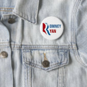 Badge Rond 5 Cm Romney Ryan 2012 (En situation)