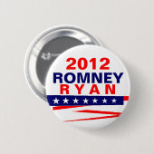 Badge Rond 5 Cm Romney Ryan 2012 (Devant & derrière)