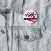 Badge Rond 5 Cm Romney Ryan 2012 (En situation)