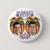 Badge Rond 5 Cm Romney Ryan Jugate (Devant)
