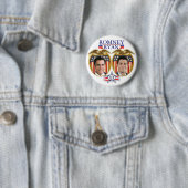 Badge Rond 5 Cm Romney Ryan Jugate (En situation)