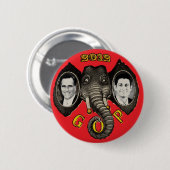 Badge Rond 5 Cm Romney vintage Ryan 2012 (Devant & derrière)