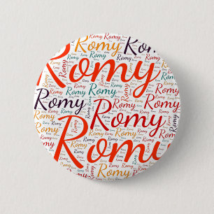 Badge Rond 5 Cm Romy