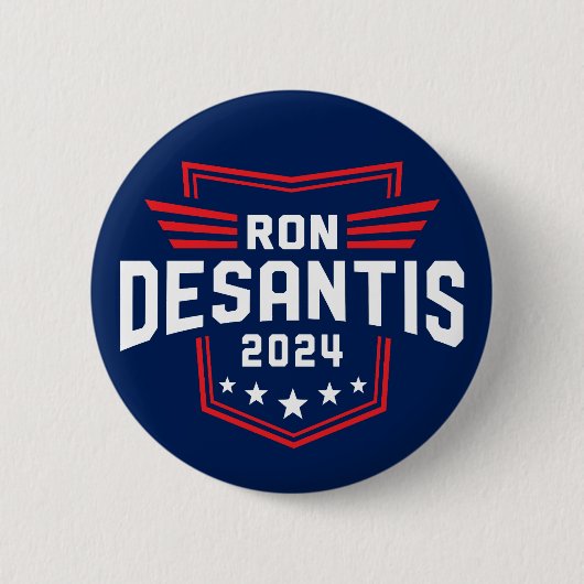 Badge Rond 5 Cm Ron Desantis 2024 pour l'élection présidentielle (Devant)