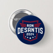 Badge Rond 5 Cm Ron Desantis 2024 pour l'élection présidentielle (Devant & derrière)