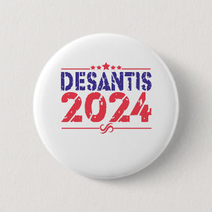Badge Rond 5 Cm Ron DeSantis 2024 Président Élection Cadeau Vintag