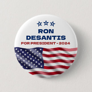 Badge Rond 5 Cm Ron Desantis à la présidence 2024