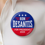 Badge Rond 5 Cm Ron DeSantis pour le Président 2024 - Campagne<br><div class="desc">Un design simple avec Ron DeSantis candidat à la présidence. Il est candidat aux primaires républicaines pour l'élection de 2024.</div>