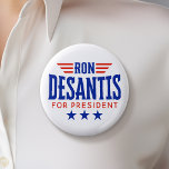 Badge Rond 5 Cm Ron DeSantis pour le président - Campagne<br><div class="desc">Un design simple avec Ron DeSantis candidat à la présidence. Il est candidat aux primaires républicaines pour l'élection de 2024.</div>