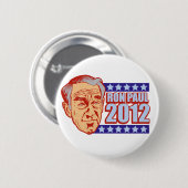 Badge Rond 5 Cm Ron Paul 2012 (Devant & derrière)