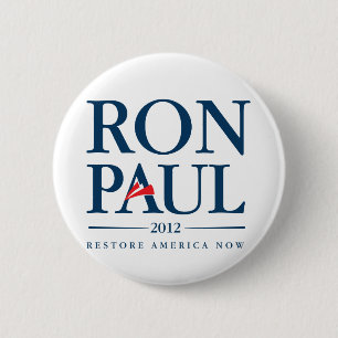 Badge Rond 5 Cm Ron Paul 2012