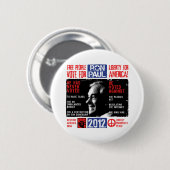 Badge Rond 5 Cm Ron Paul 2012 (Devant & derrière)