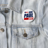 BADGE ROND 5 CM RON PAUL 2012 (En situation)