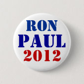 Badge Rond 5 Cm Ron Paul 2012 (Devant)