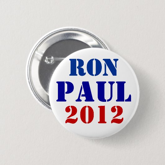 Badge Rond 5 Cm Ron Paul 2012 (Devant & derrière)
