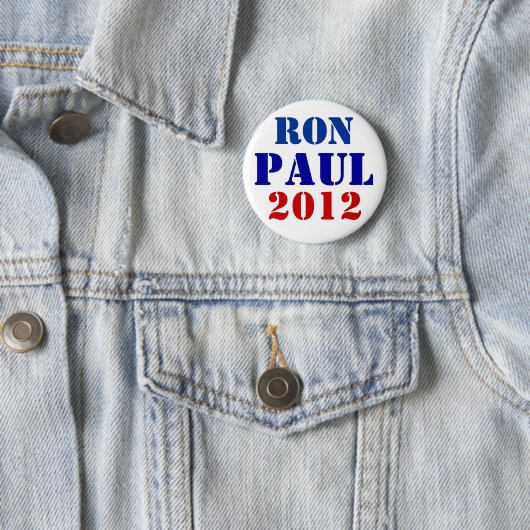 Badge Rond 5 Cm Ron Paul 2012 (En situation)