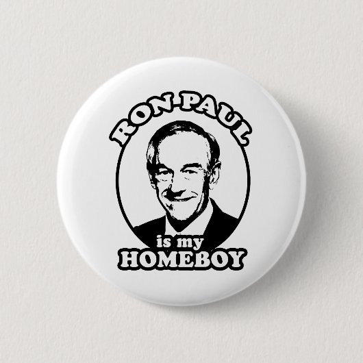 Badge Rond 5 Cm Ron Paul est mon homeboy (Devant)