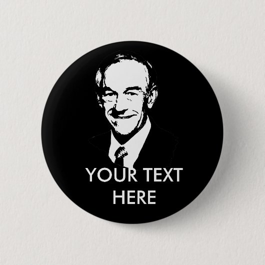 Badge Rond 5 Cm Ron Paul Gear (Devant)