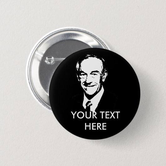 Badge Rond 5 Cm Ron Paul Gear (Devant & derrière)