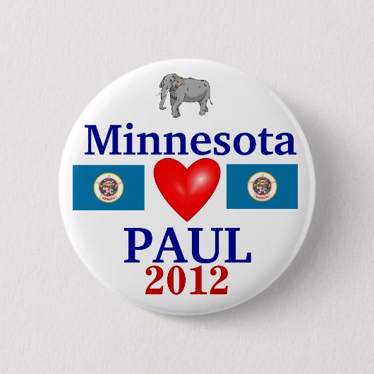 Badge Rond 5 Cm Ron Paul Minnesota 2012 (Devant)