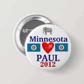 Badge Rond 5 Cm Ron Paul Minnesota 2012 (Devant & derrière)